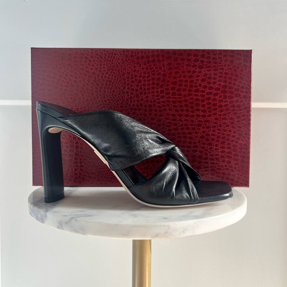 Tamara Mellon Black High Heeled Sandals